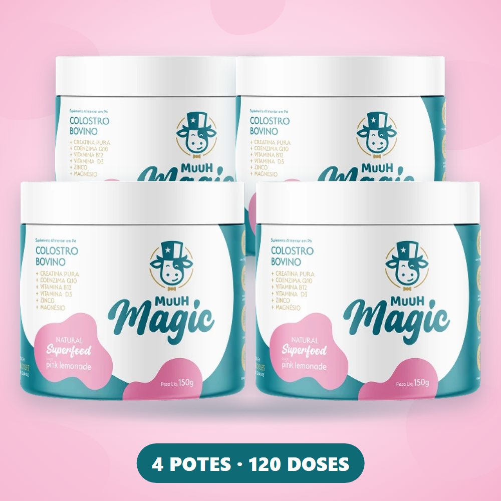 Kit com 4 potes de Magic Muuh